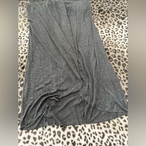Express Faux Wrap Maxi Skirt in Gray Size Small - Picture 7 of 14